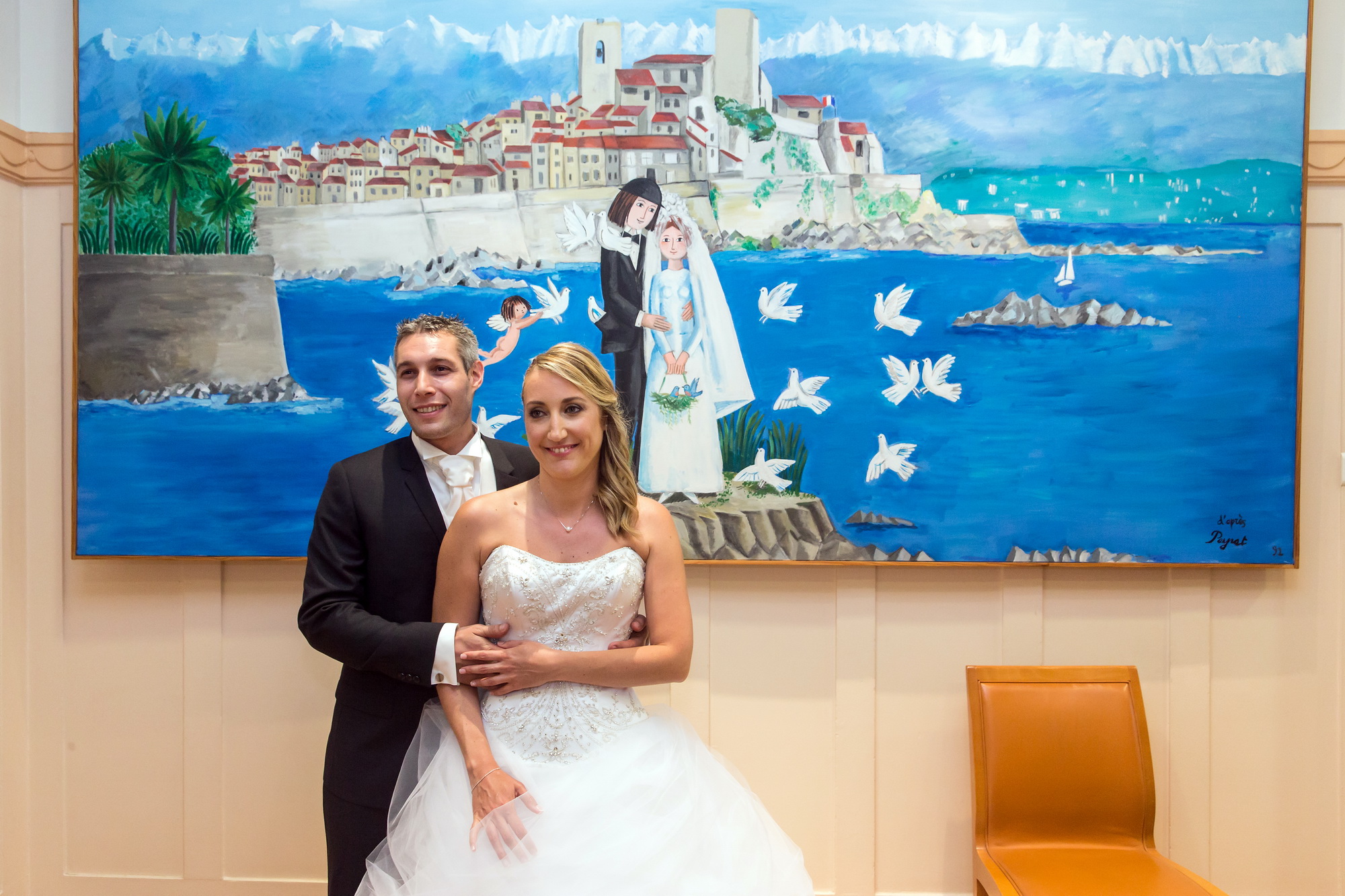 Le Mariage de Delphine et Franck, la Mairie, Antibes, Film de Mariage, PlanetGFX