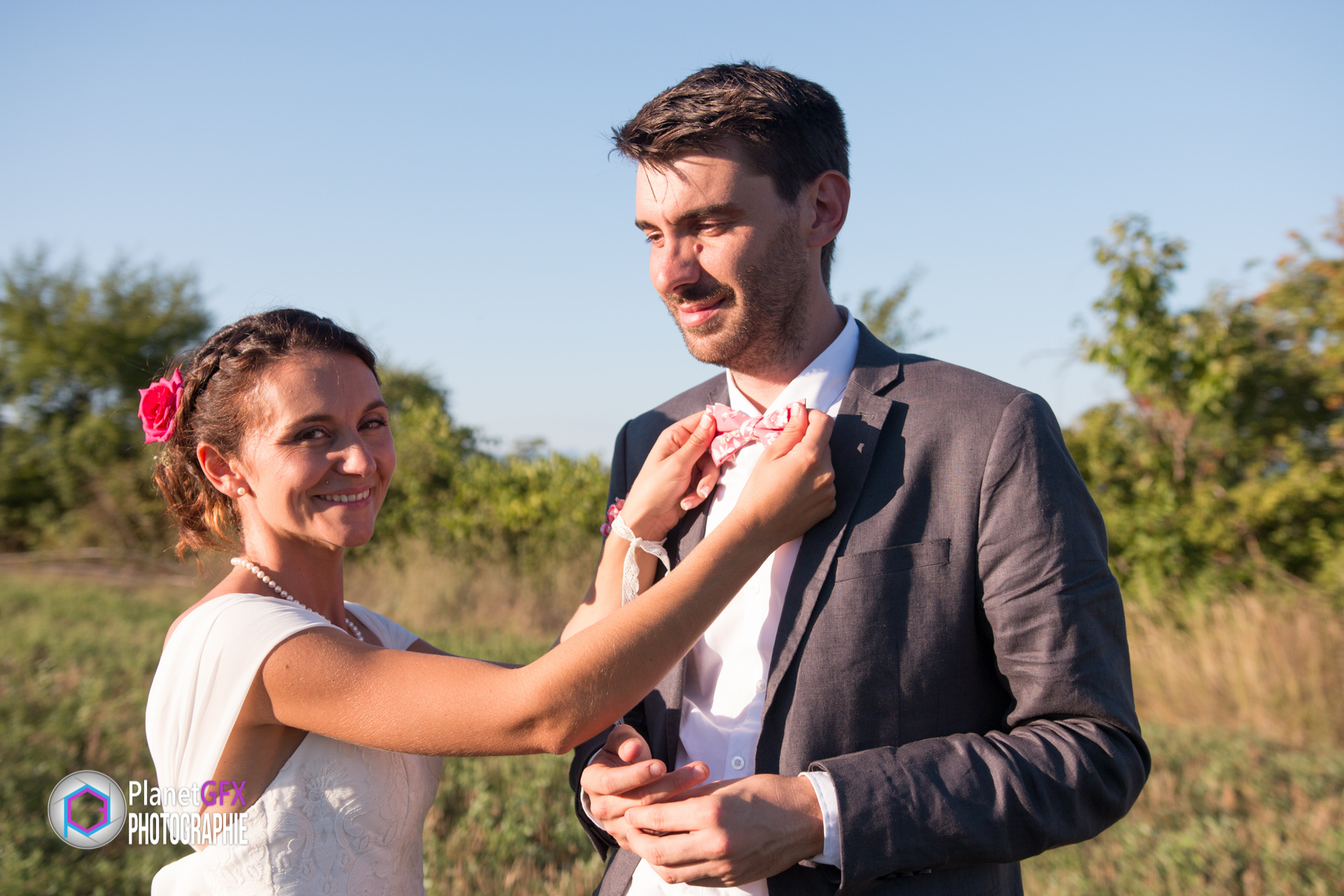 Mariage Gabrielle & Matthieu, à Ribiers (05), Photo Romance Couple