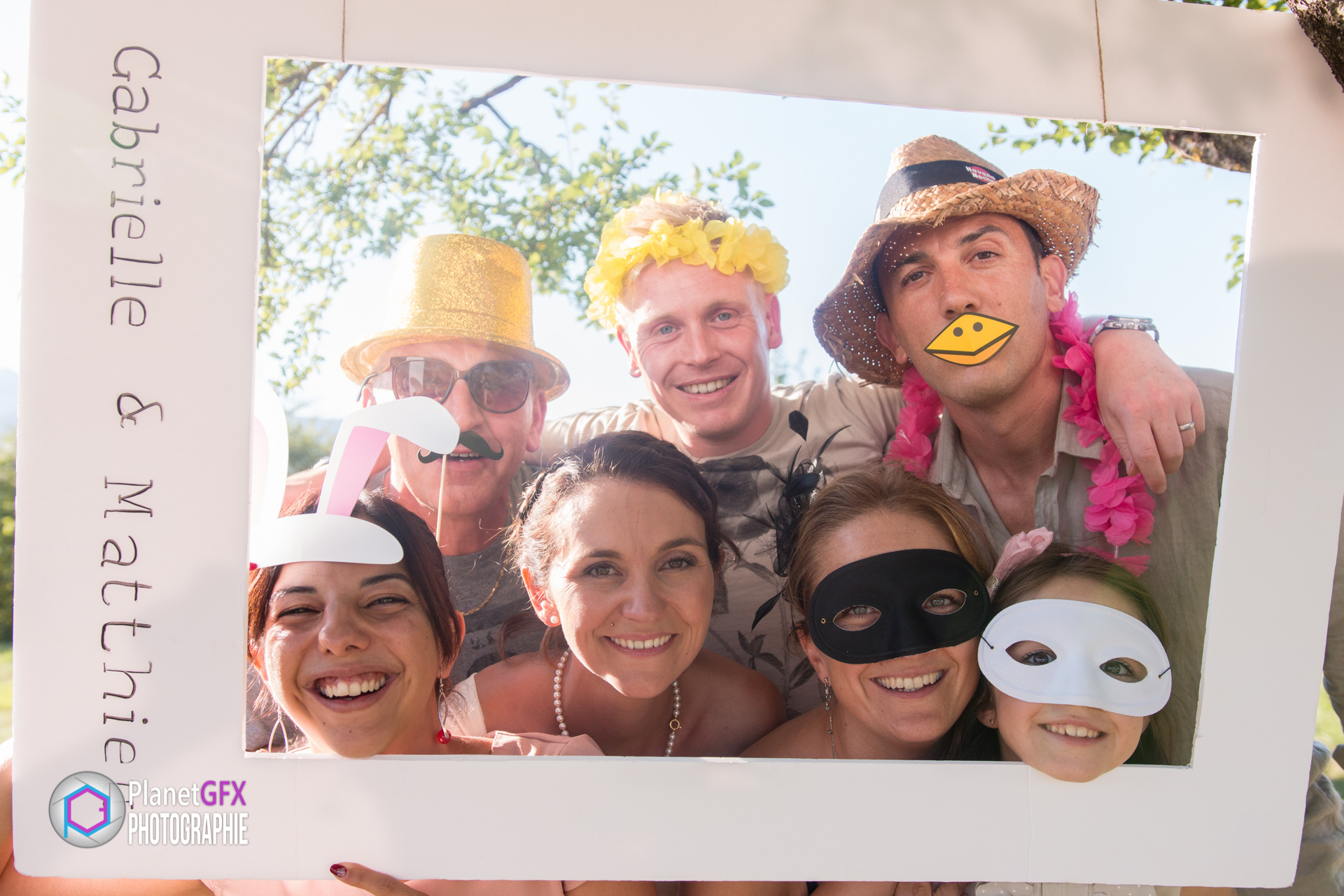 Mariage Gabrielle & Matthieu, Photo Booth masques