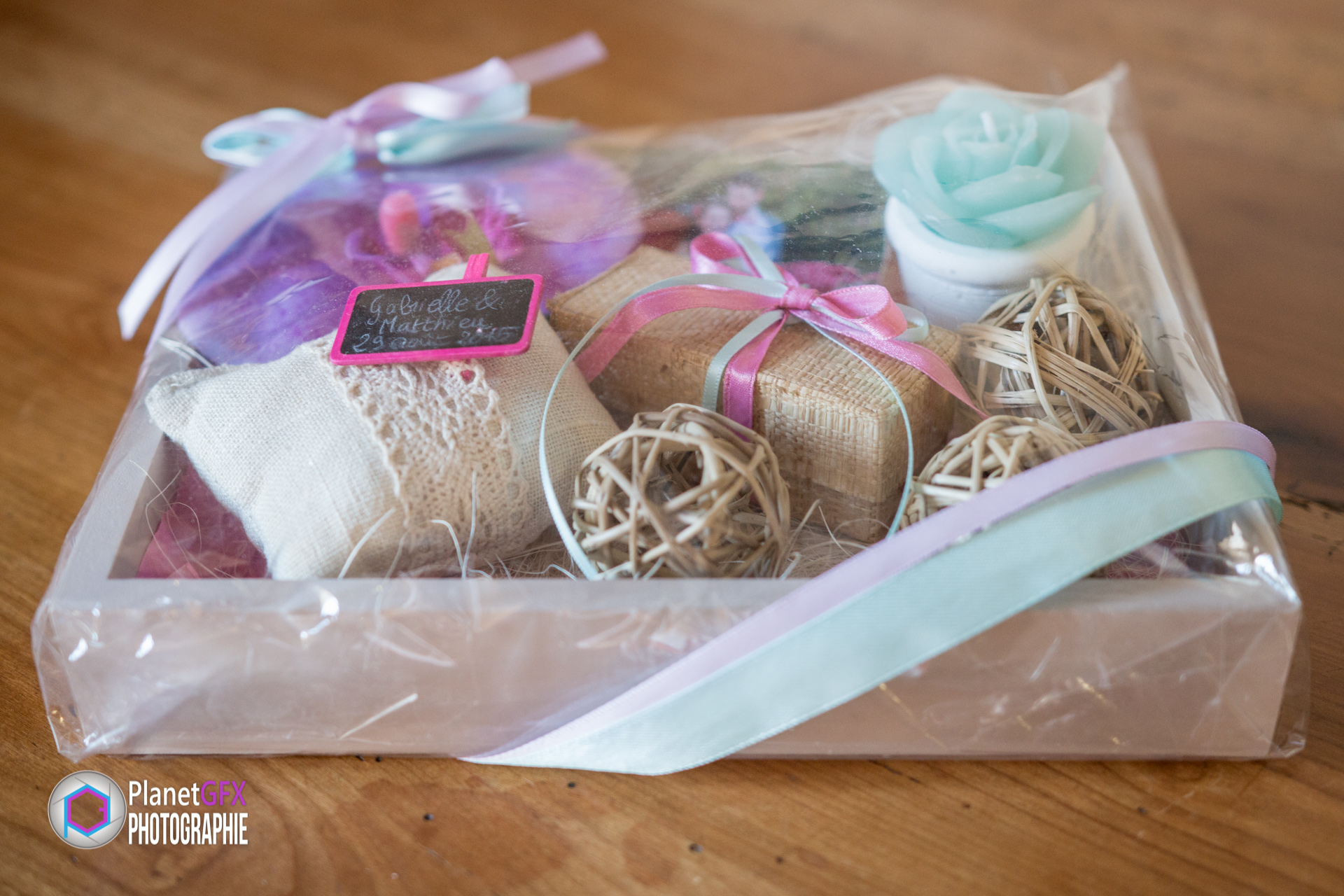 Mariage Gabrielle & Matthieu, Le Coffret PlanetGFX emballé