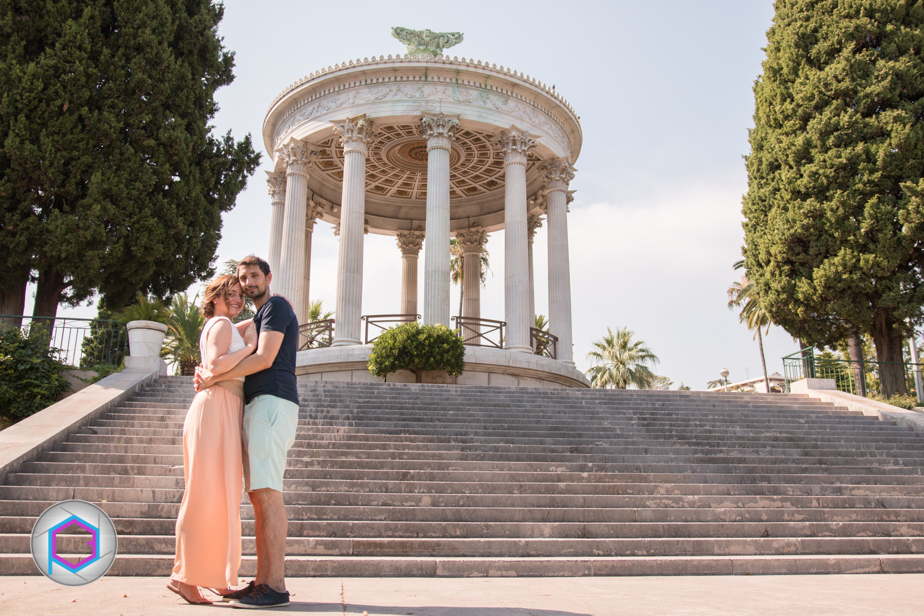 Stéphane & Audrey, Jardin du Temple de l'Amour à Nice (06)