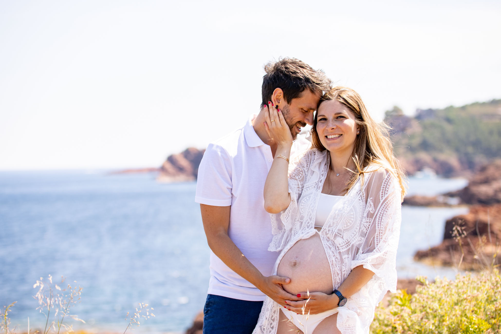 Le shooting grossesse d'Alicia + Giovanni - Esterel, Alpes Maritimes